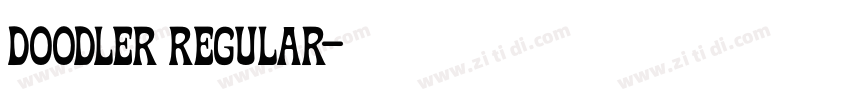 Doodler Regular字体转换 Doodler Regular字体转换